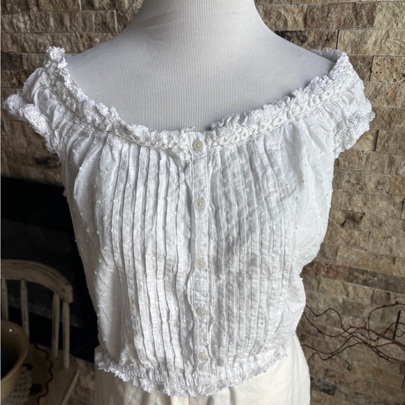 Poupette St. Barth White Ruffled Blouse - Picture 2 of 4